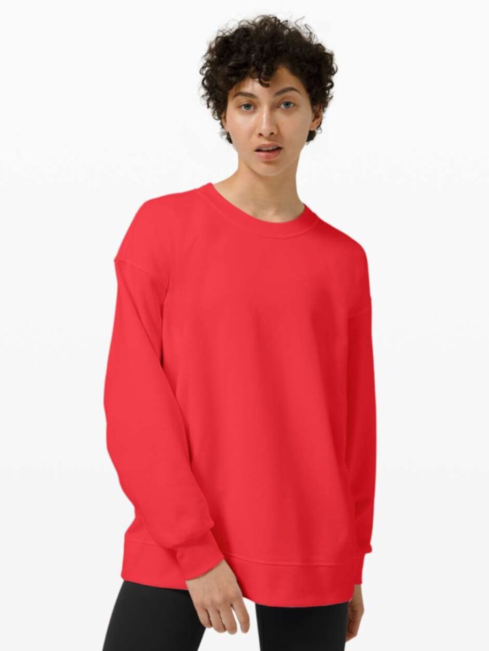 Lululemon Perfectly Oversized Crew Carnation Red